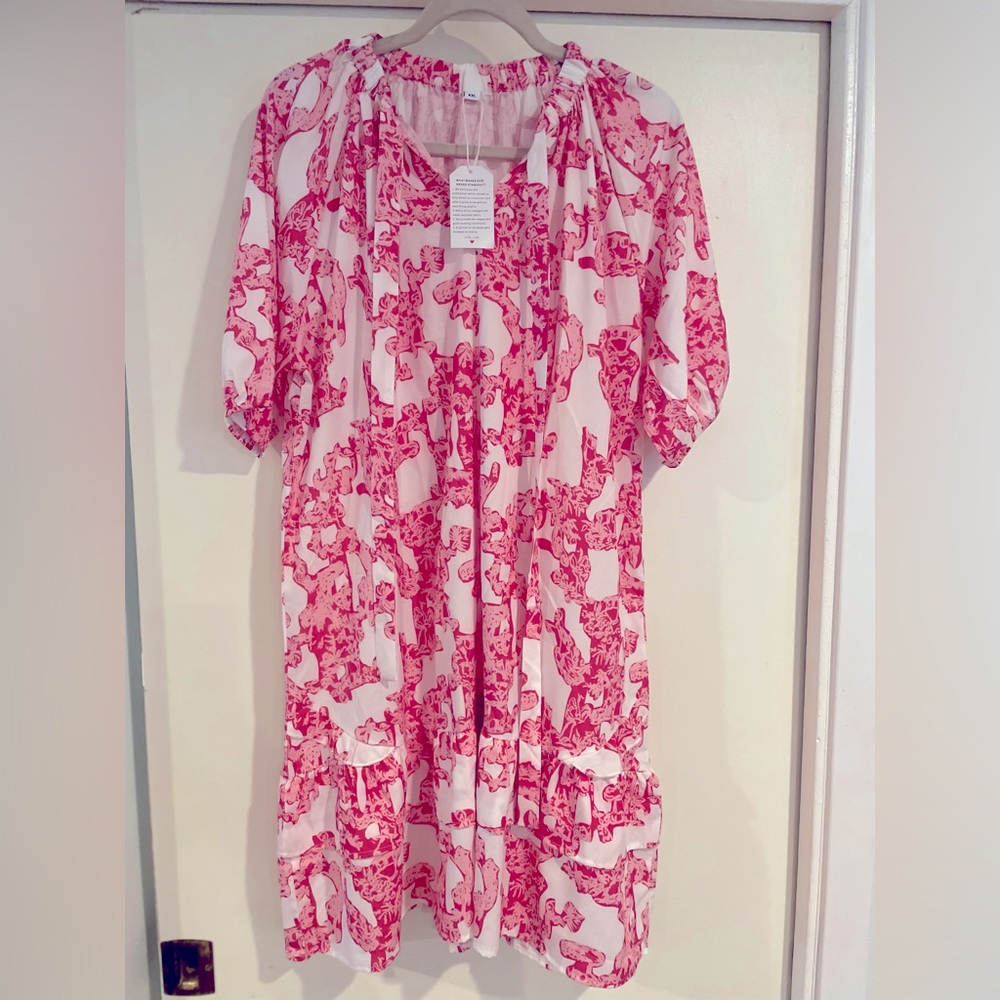 Made with Love Dress! Super cute, Mid-Length, Lovely patterns and fabric!